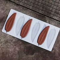 Силиконовый мат для отливки шоколада "Перышки"