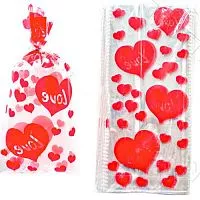 Пакет подарочный "Сердце Love" 13*27см, 1шт