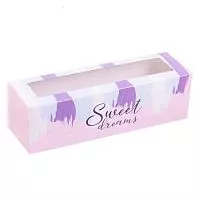 Коробка для макаронс "Sweet dreams" 18*5,5*5,5см