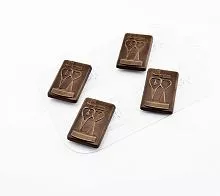 Пластиковая форма для шоколада "Два сердца"