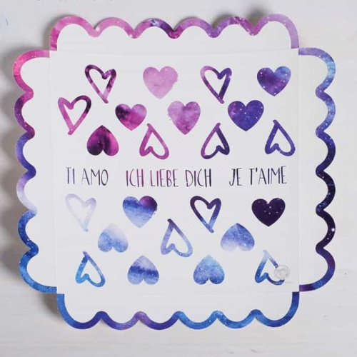 Коробка для кондитерских изделий "I lov you", 21*21*3см фото 3 Коробка для кондитерских изделий "I lov you", 21*21*3см фото 3