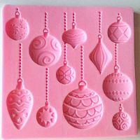 Молд "Елочные игрушки" 10*10см