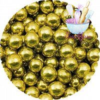 Посыпка шарики золото 7мм, 50г.